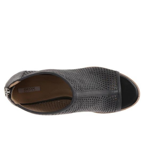 Black Callie 1 Peep Toe Boots/Booties - Picture 3 of 8